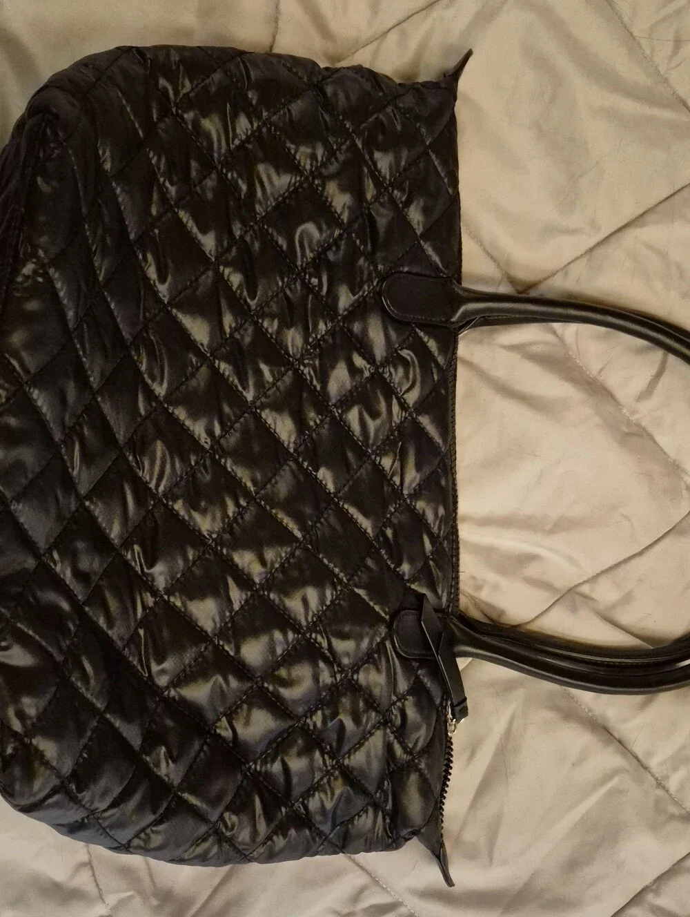 DKNY Black Quilted Shoulder Bag. Like New Condition.